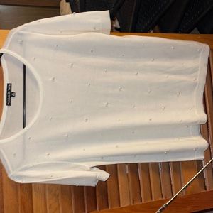 Preston & York cream blouse